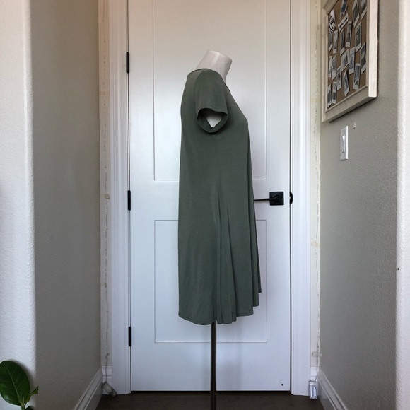 Green T-shirt Dress - Picture 2 of 7